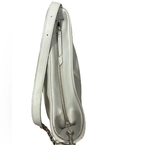 RARE MARC JACOBS New York SoHo Gray Leather Baguette Shoulder Bag MSRP $395 - Picture 3 of 14